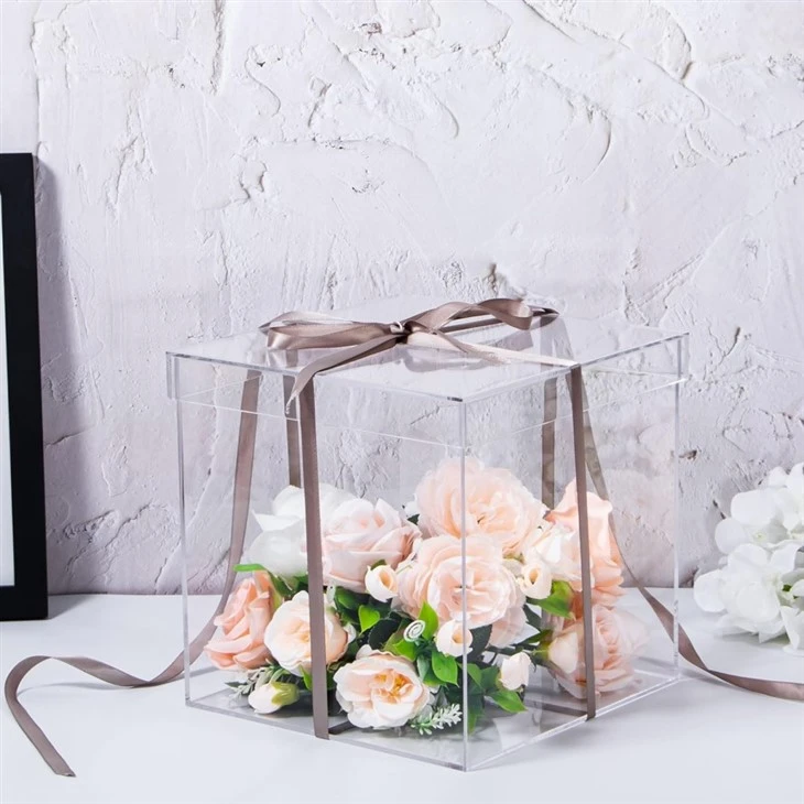 Concavo Convex Lid Acrylic Clamshell Box price